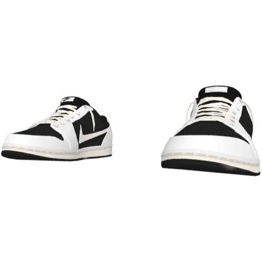 Черно-белые кроссовки Nice Reverse Swoosh (Luminoforo)