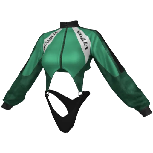 Зеленый спортивный топ