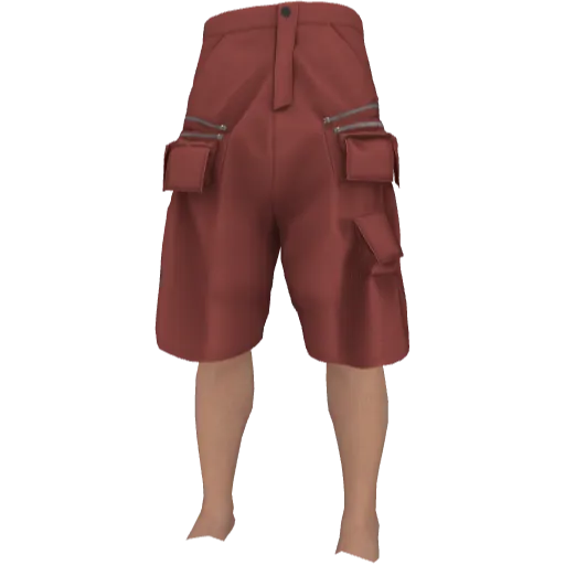 Красные шорты с карманами Rick Onens