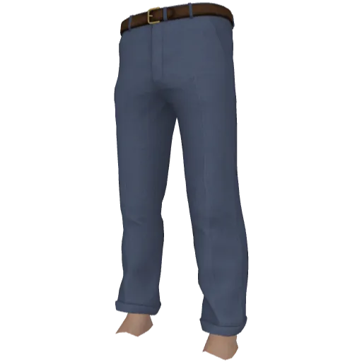 Синие строгие штаны