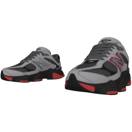 Серо-красные кроссовки Neu Balance