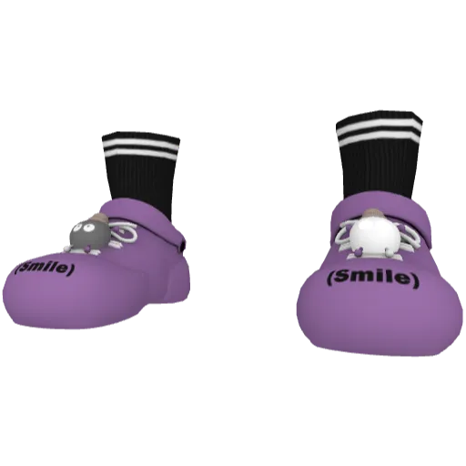 Фиолетовые тапочки Smile