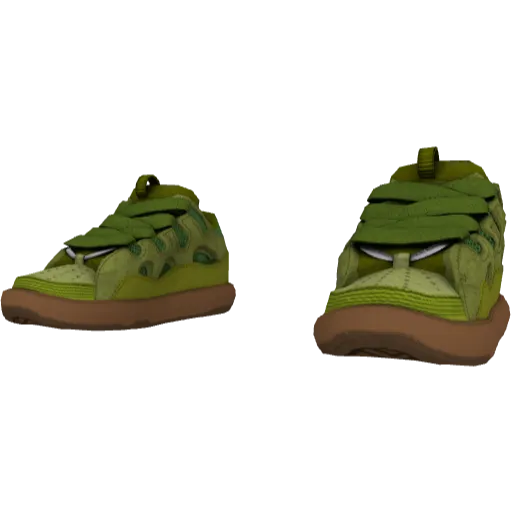 Зеленые дутые кеды