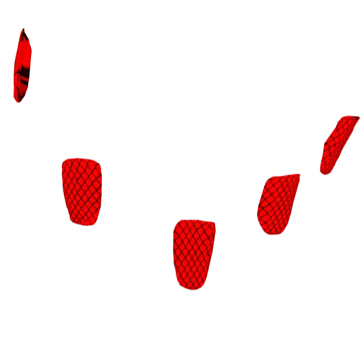 Красные накладные ногти