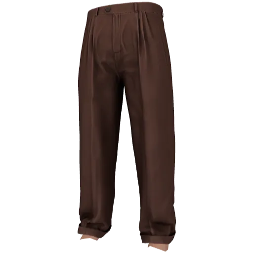 Коричневые строгие штаны