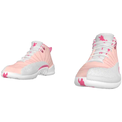 Бело-розовые высокие кроссовки Flow