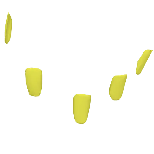 Желтые накладные ногти