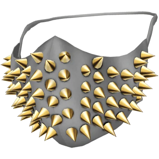 Серая маска с длинными шипами