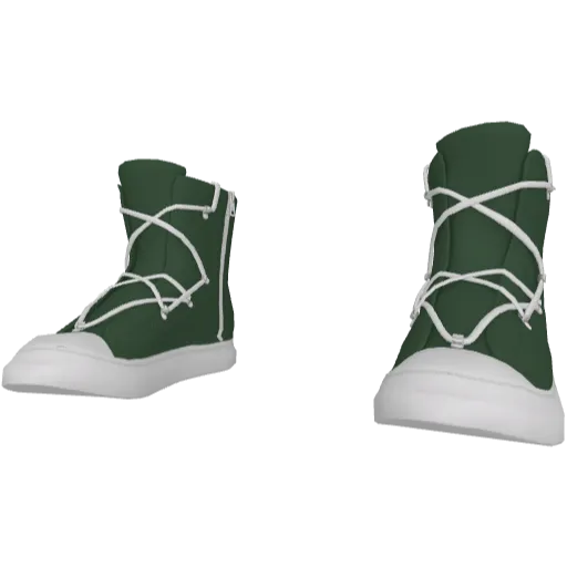 Зеленые кеды Rick Onens Hexagram