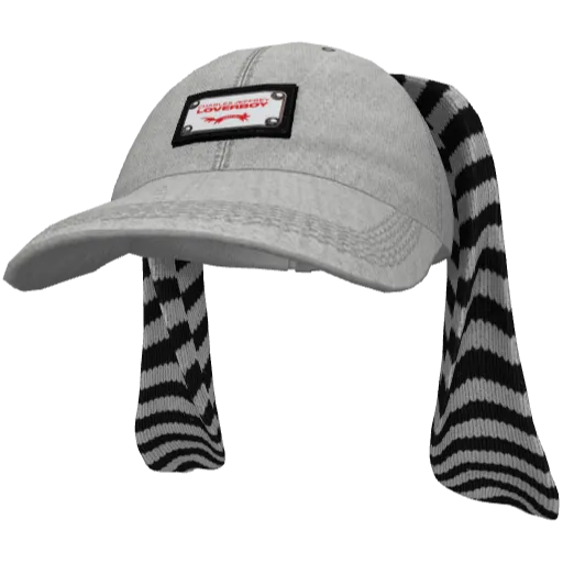 Белая кепка с ушами