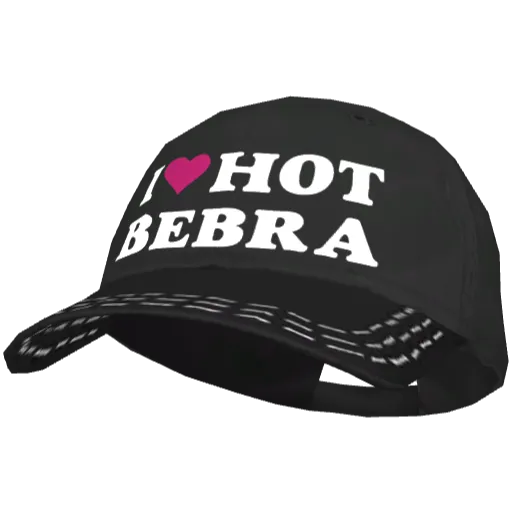 Чёрная кепка I <3 Hot Bebra