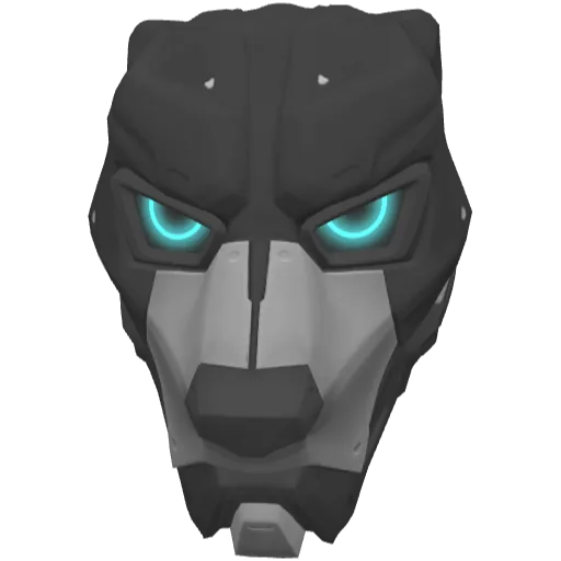 Серая маска медведя с голубыми глазами (Luminoforo)