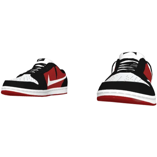 Черно-красные кроссовки Nice Reverse Swoosh