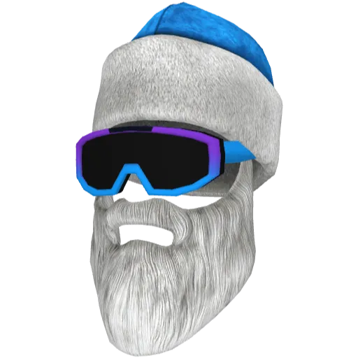 Синяя маска Деда Мороза