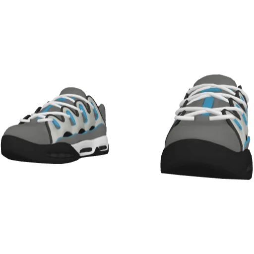 Серо-белые дутые кеды D3 (Luminoforo)