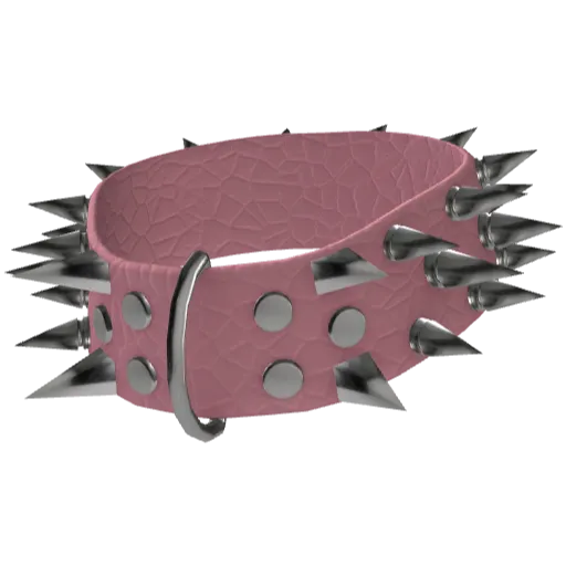 Розовый чокер с шипами