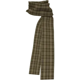 Желтый длинный шарф