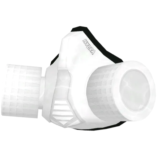 Белый распиратор Hydra