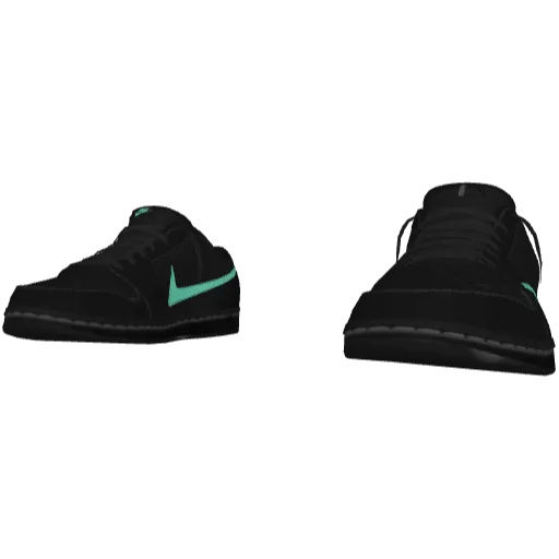 Черные с тифани кроссовки Nice Reverse Swoosh (Luminoforo)
