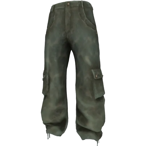 Зеленые полосатые штаны