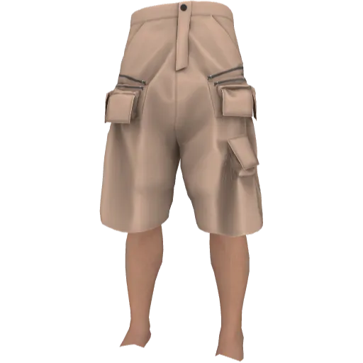 Светло-коричевые шорты с карманами Rick Onens