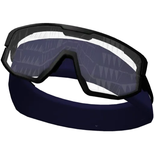 Синяя повязка с белыми очками