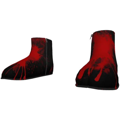 Черные таби с пятнами крови