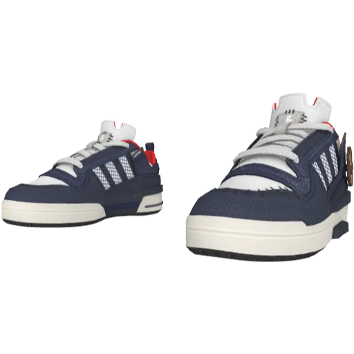 Синие кроссовки Adibas Low Helloween