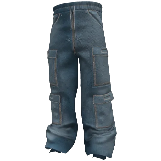 Голубые джинсовые штаны