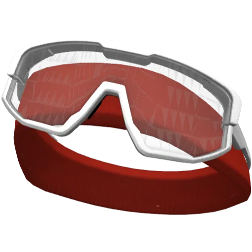 Красная повязка с белыми очками