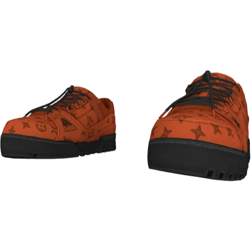 Оранжевые кроссовки LA