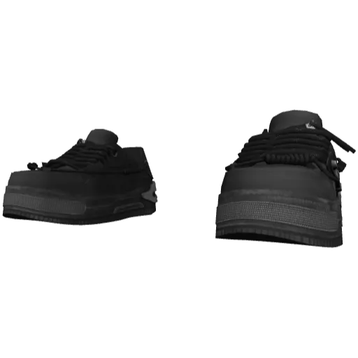 Черные дутые кеды