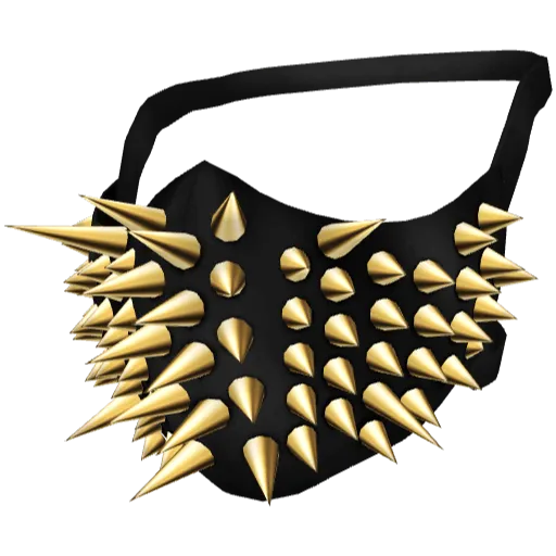 Чёрная маска с шипами (Luminoforo)