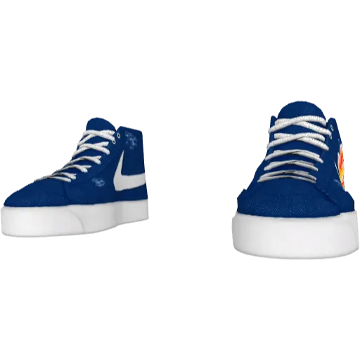 Синие кеды Nice Blazer (Luminoforo)