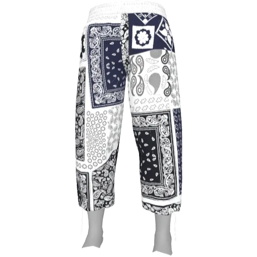 Темно-синие штаны с узорами