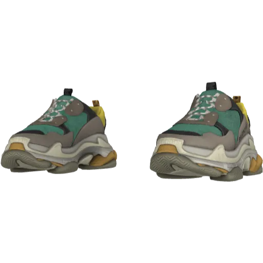 Зеленые кроссовки Balemciaga