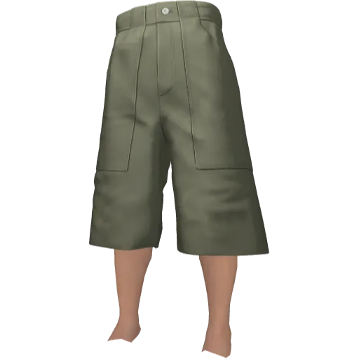 Длинные классиечские шорты зеленые