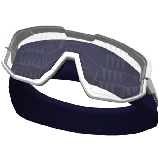 Синяя повязка с белыми очками