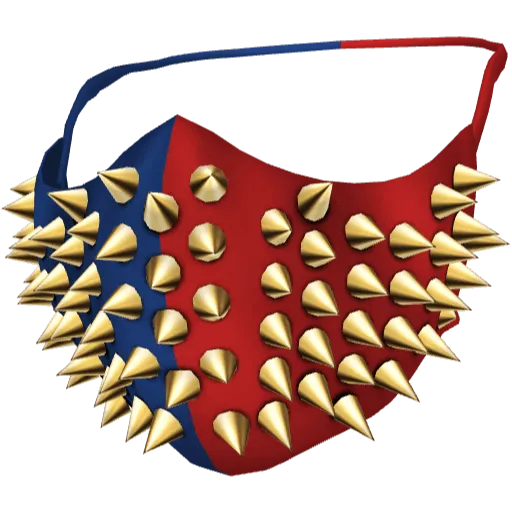 Красно-синяя маска с короткими шипами (Luminoforo)