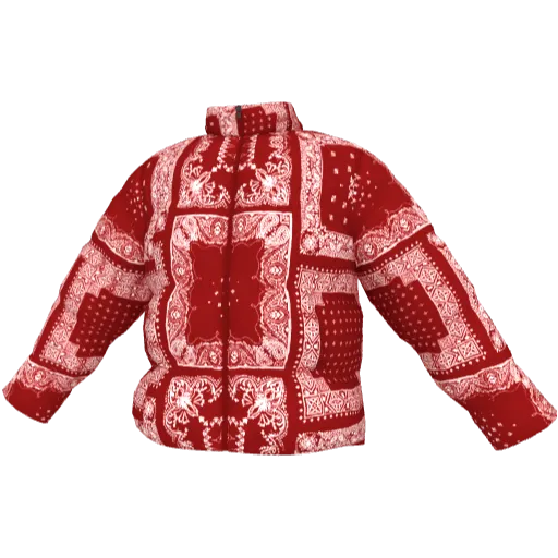 Пуховик с узорами Bandana - Вариант 3