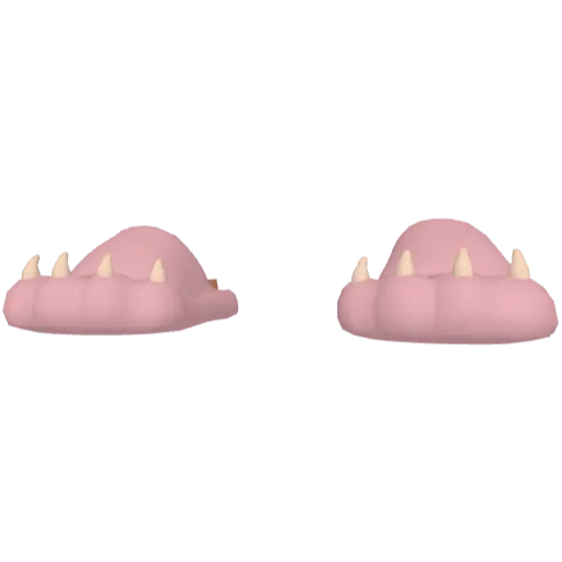 Розовые тапочки в виде лап