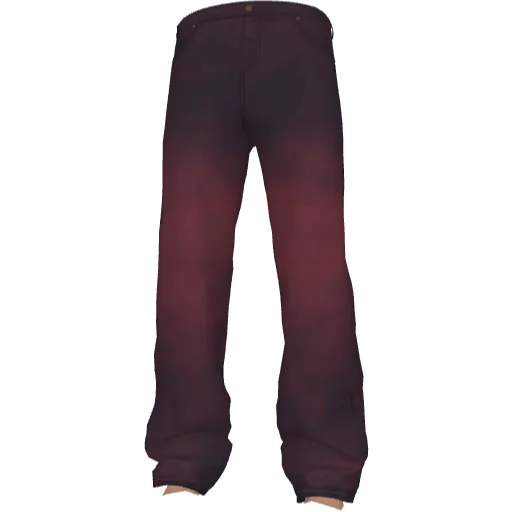 Красные джинсы с эффектом испорченности