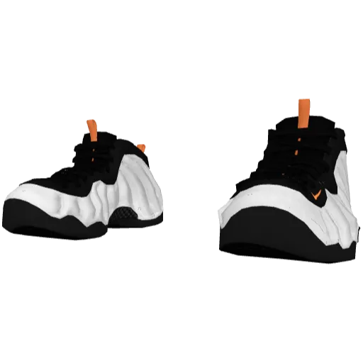 Бело-оранжевые кроссовки Johnson