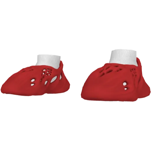 Красные кроссовки Abibas Yeez Foam