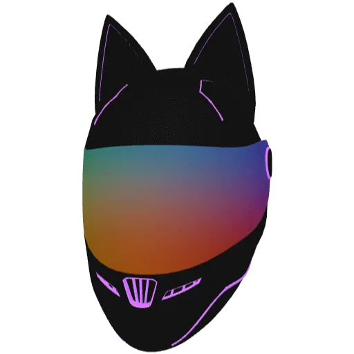 Черный с розовым шлем (Luminoforo)