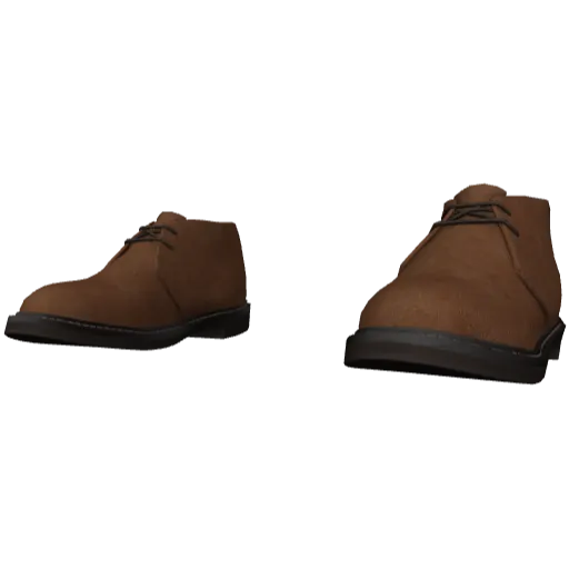 Коричневые средние строгие туфли