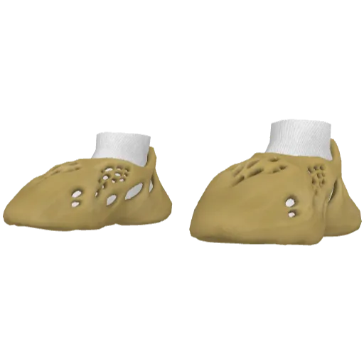 Желтые кроссовки Abibas Yeez Foam