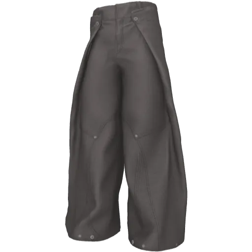 Серые широкие штаны