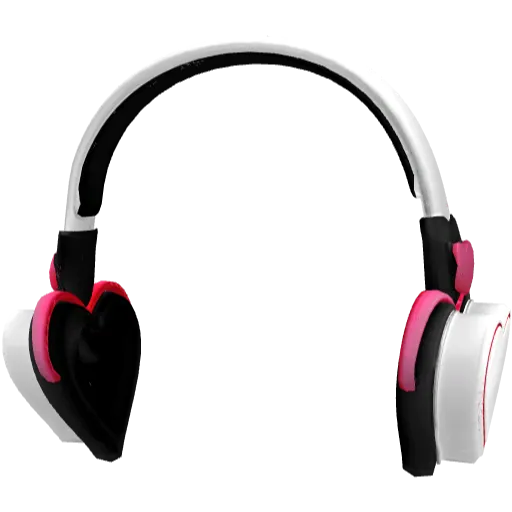 Бело-фиолетовые наушники