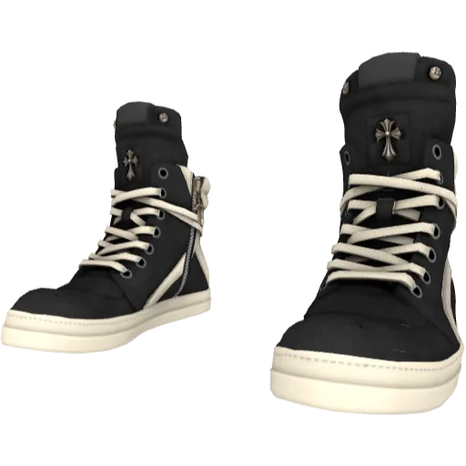 Черные с белым Rick Onens Geobasket